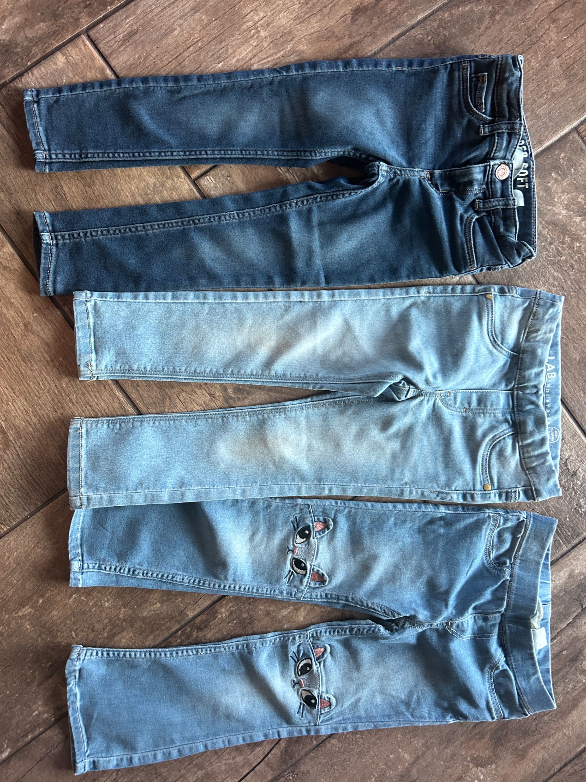 Dziewczęce spodnie jeansowe rozmiar 98 H&M