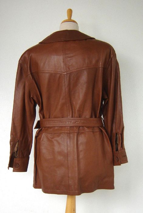 Casaco Safari em pele genuína F. Mairos [novo]
