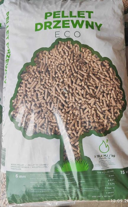 Pellet Drzewny "ECO" Iglasto/liściasty .Transport gratis.