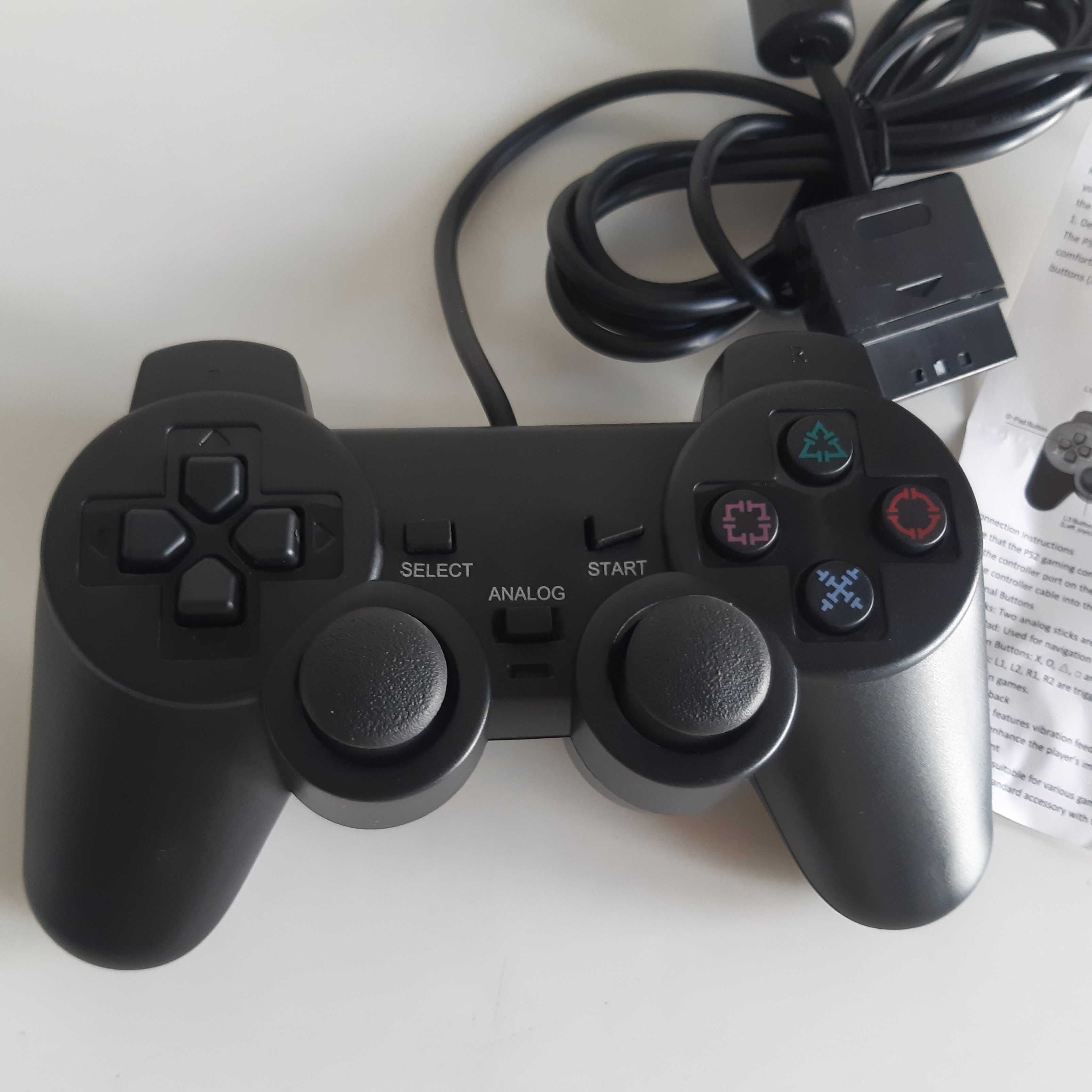 Comando Novo Gamepad Analógico Vibração Dupla p/ PS2