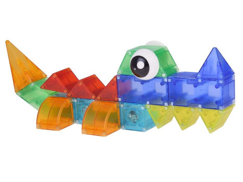 Klocki magnetyczne 3D Podświetlane klocki magnetyczne 64 ele