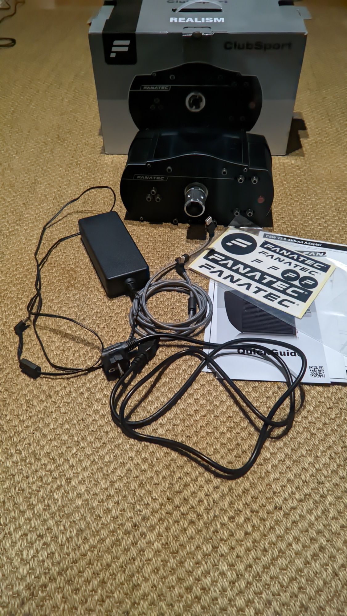 Base 2.5 e volante BMW M3 GT2  Fanatec  em excelente estado