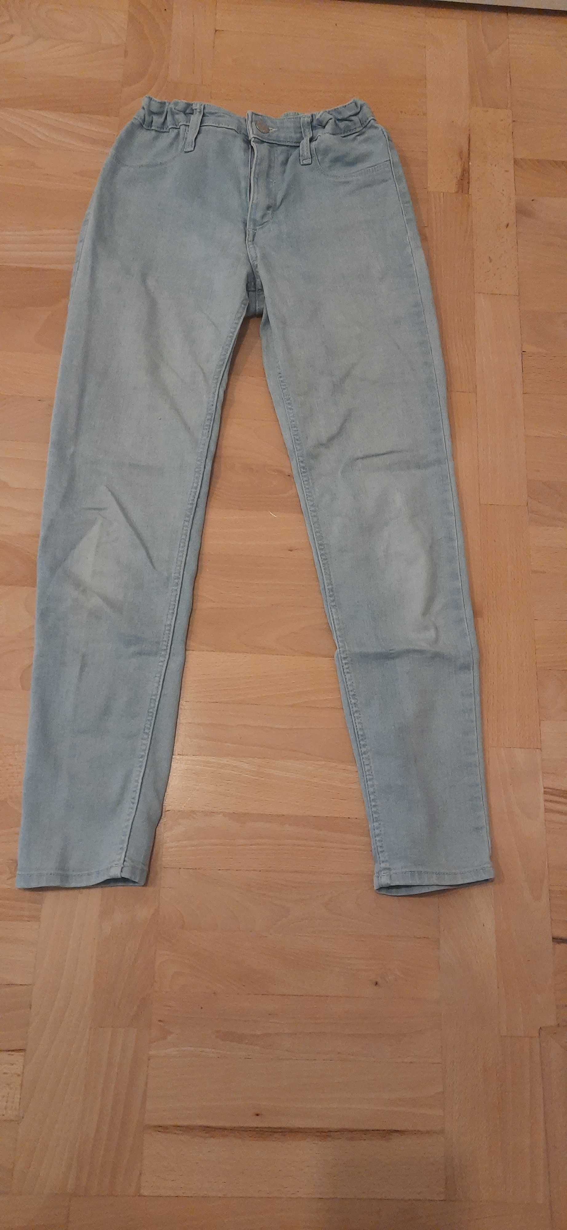 jeansy/leginsy dla dziewczynki rozm. 140 H&M