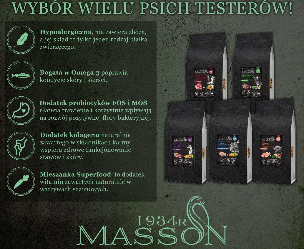 Karma Hypoalergiczna MASSON z Bawołem 2kg