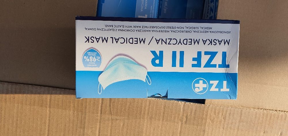 Maseczki medyczne jednorazowe 50 szt produkt Polski