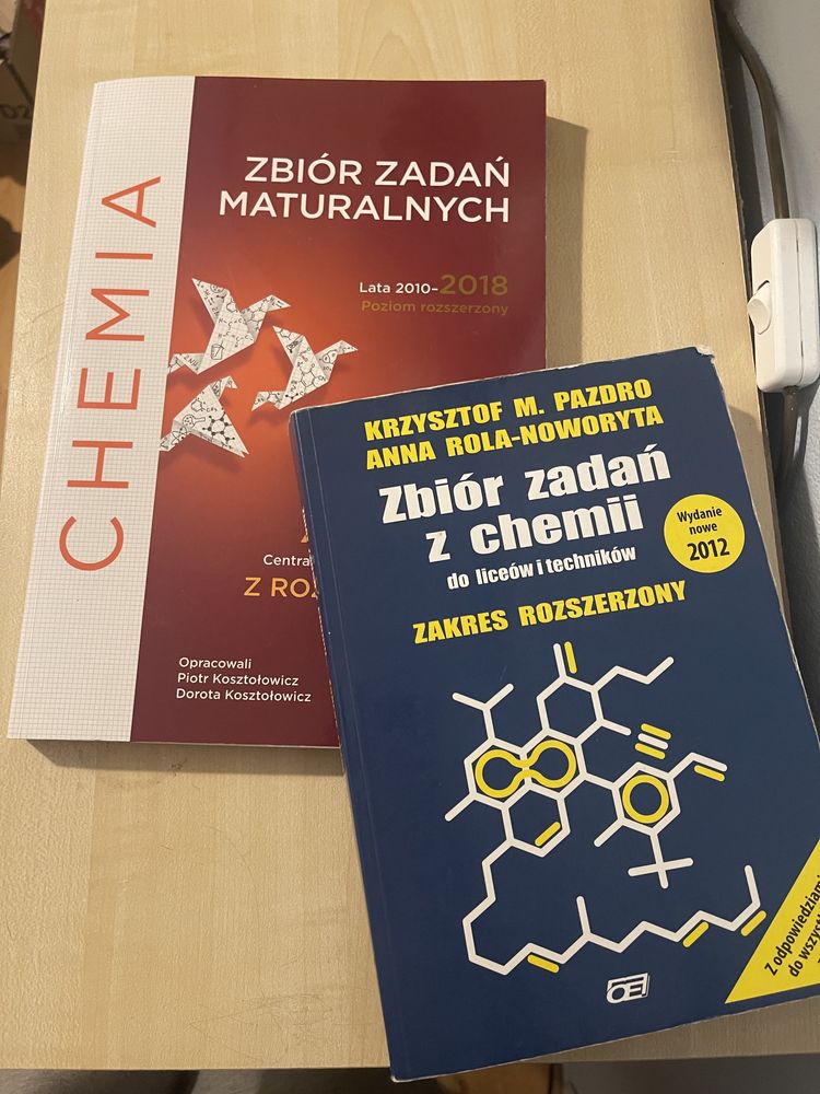 Zbiór zadań maturalnych z chemii i zbiór zadań Pazdro