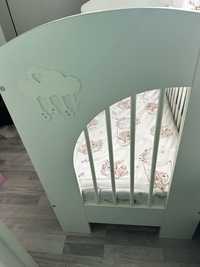 Łózeczko łóżko 3 poziomy niemowlece  klupś chmurka stan bardzo dobry