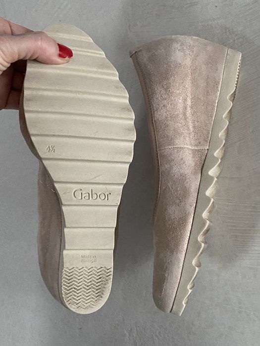 Gabor 37,5 buty na koturnie czółenka