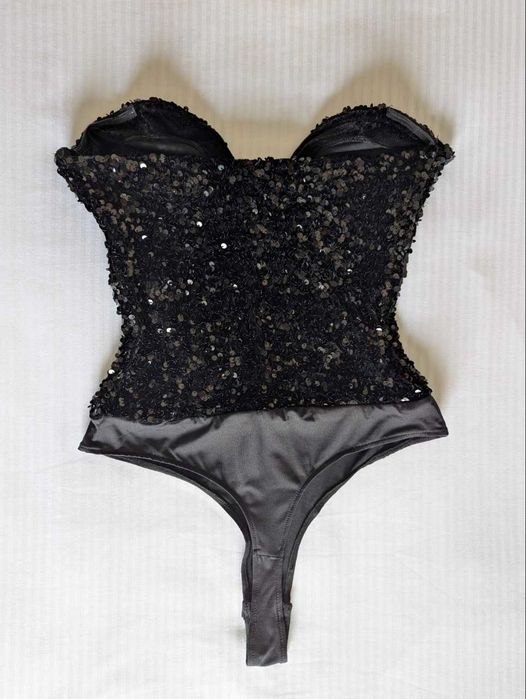 Боді з блискітками паєтками лелітками H&M S