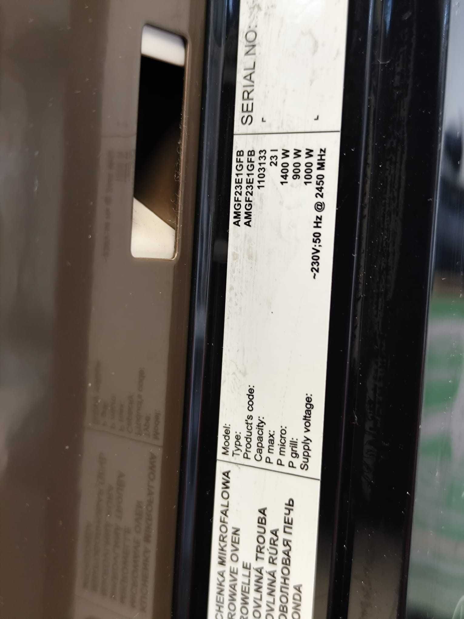 Kuchenka mifrofalowa beztalerzowa AMICA model AMGF23E1GFB