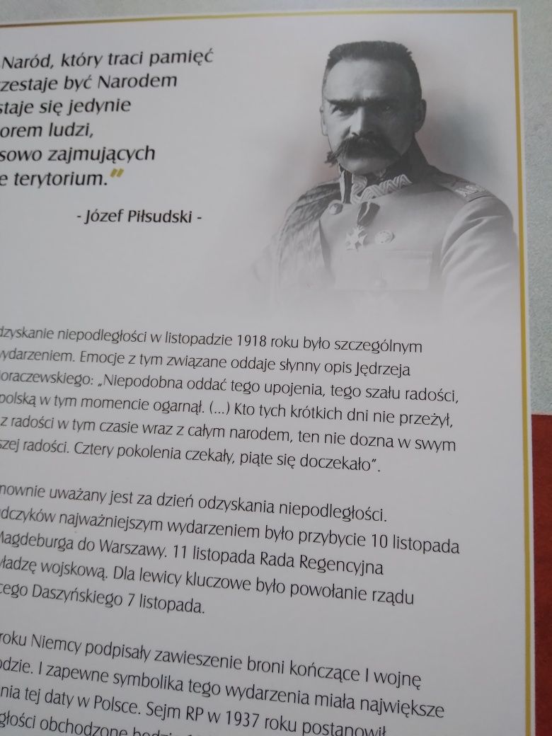 Medal "100 lat Polsiej Niepodległości"  album + certyfikat autentyczno