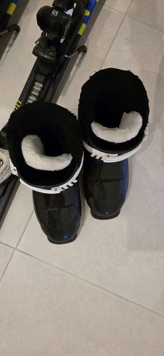 Narty Salomon 110 cm + Buty Techno roz 31