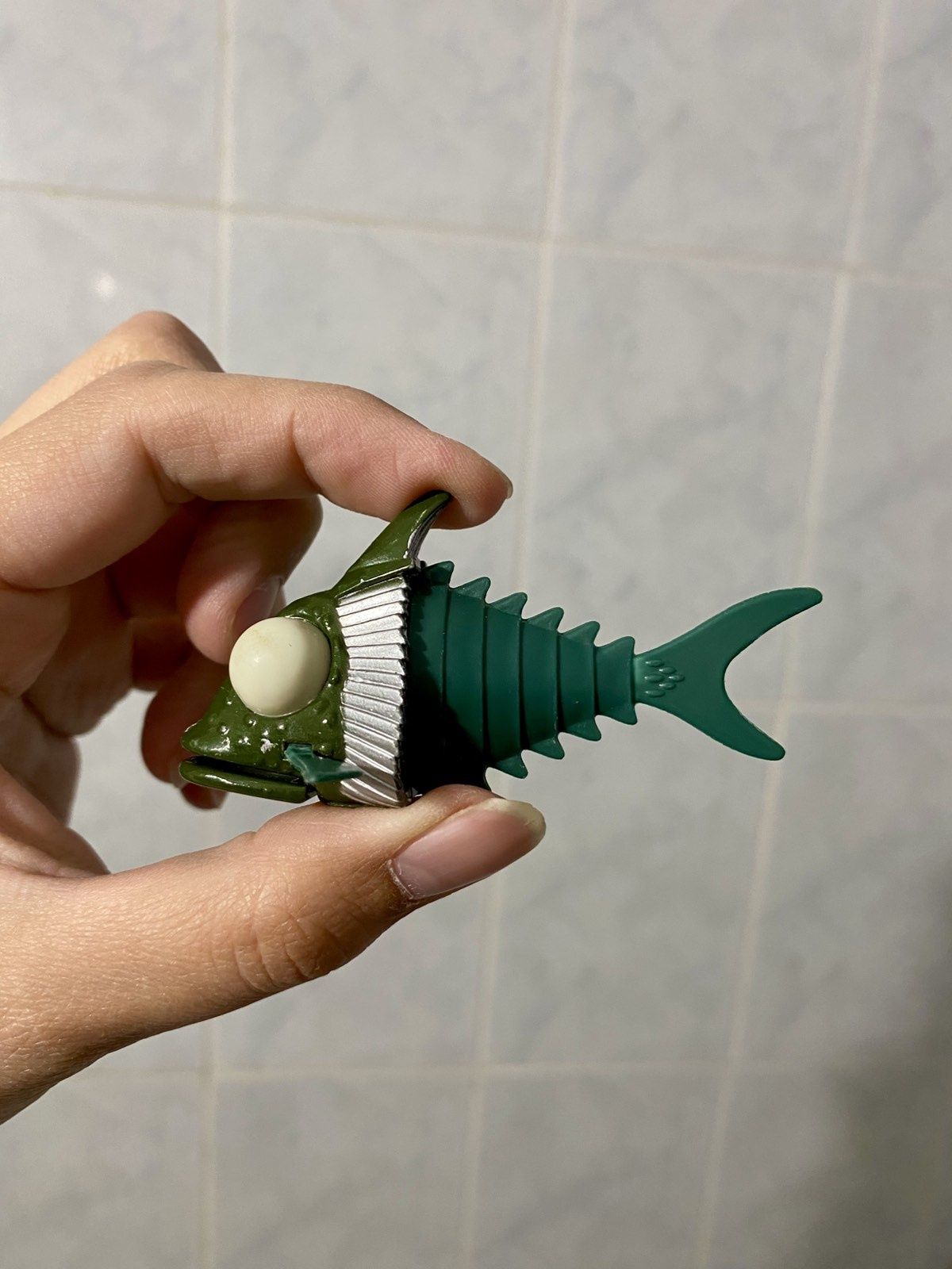 Коллекционная винтажная игрушка, статуэтка рыба Terrorfish 1992
