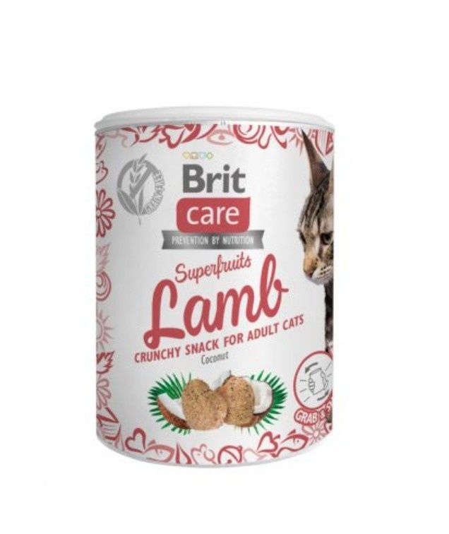 Brit Care Cat Snack Superfruits Lamb 100g