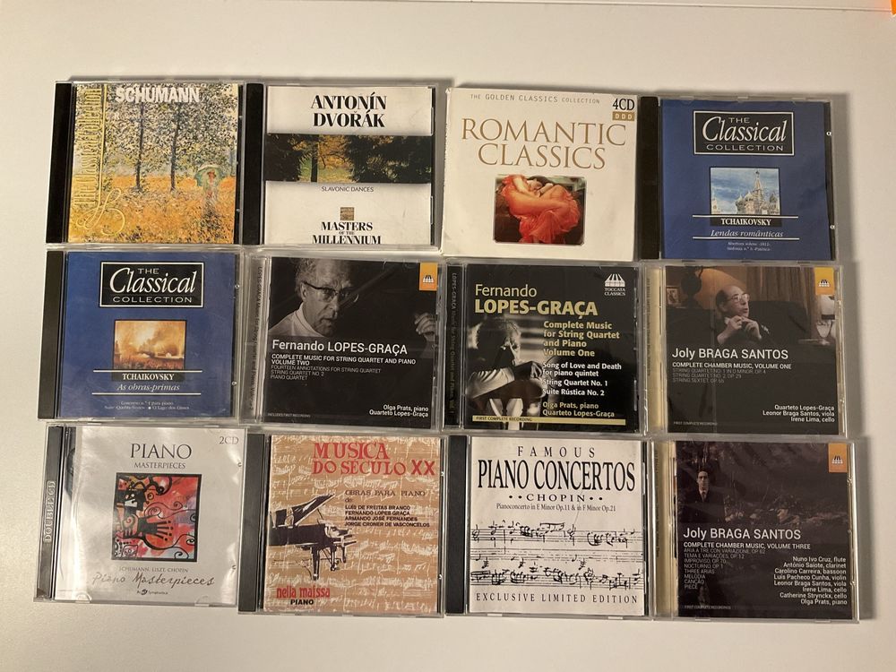 Lote CDs de música clássica e jazz