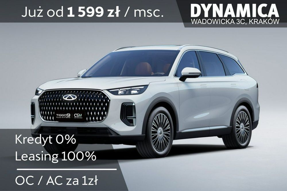 Chery Tiggo 9 PRESTIGE - 428KM - 1.5 T-GDI - Rocznik 2025