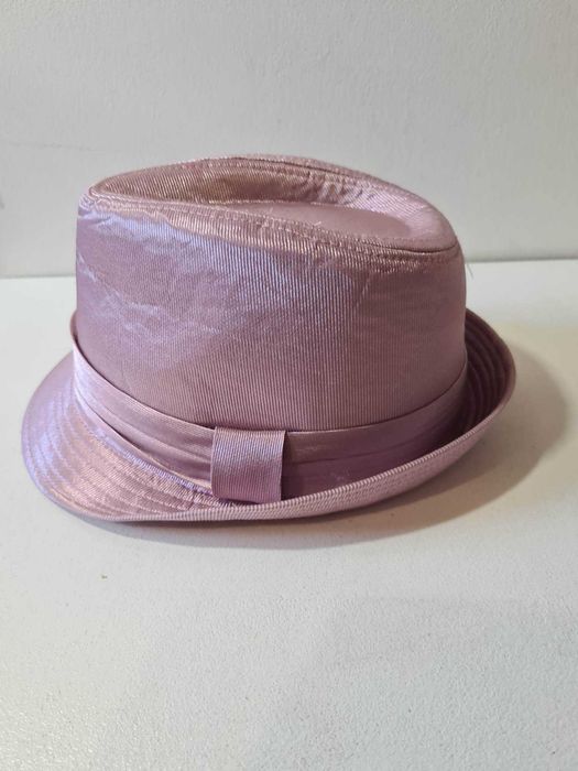 Kapelusz panama metaliczny róż