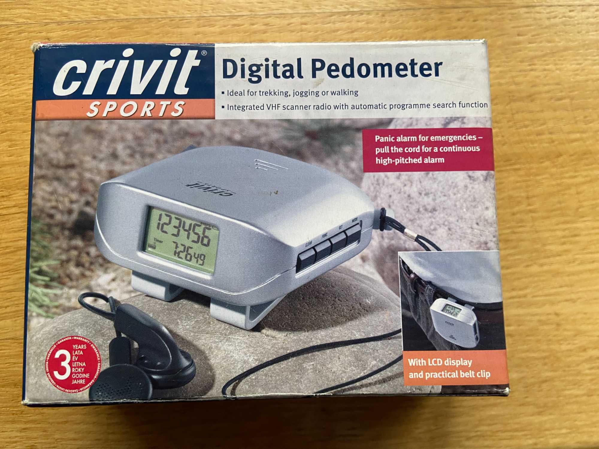 NOWY | Krokomierz Cyfrowy | Pedometr | CRIVIT