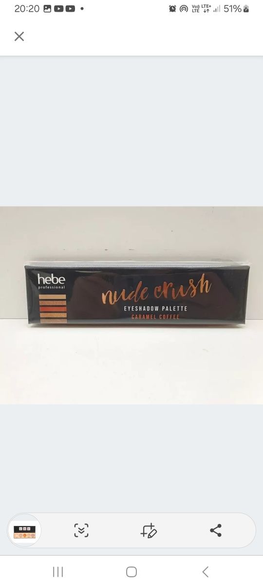 Nowa paleta hebe nude crash