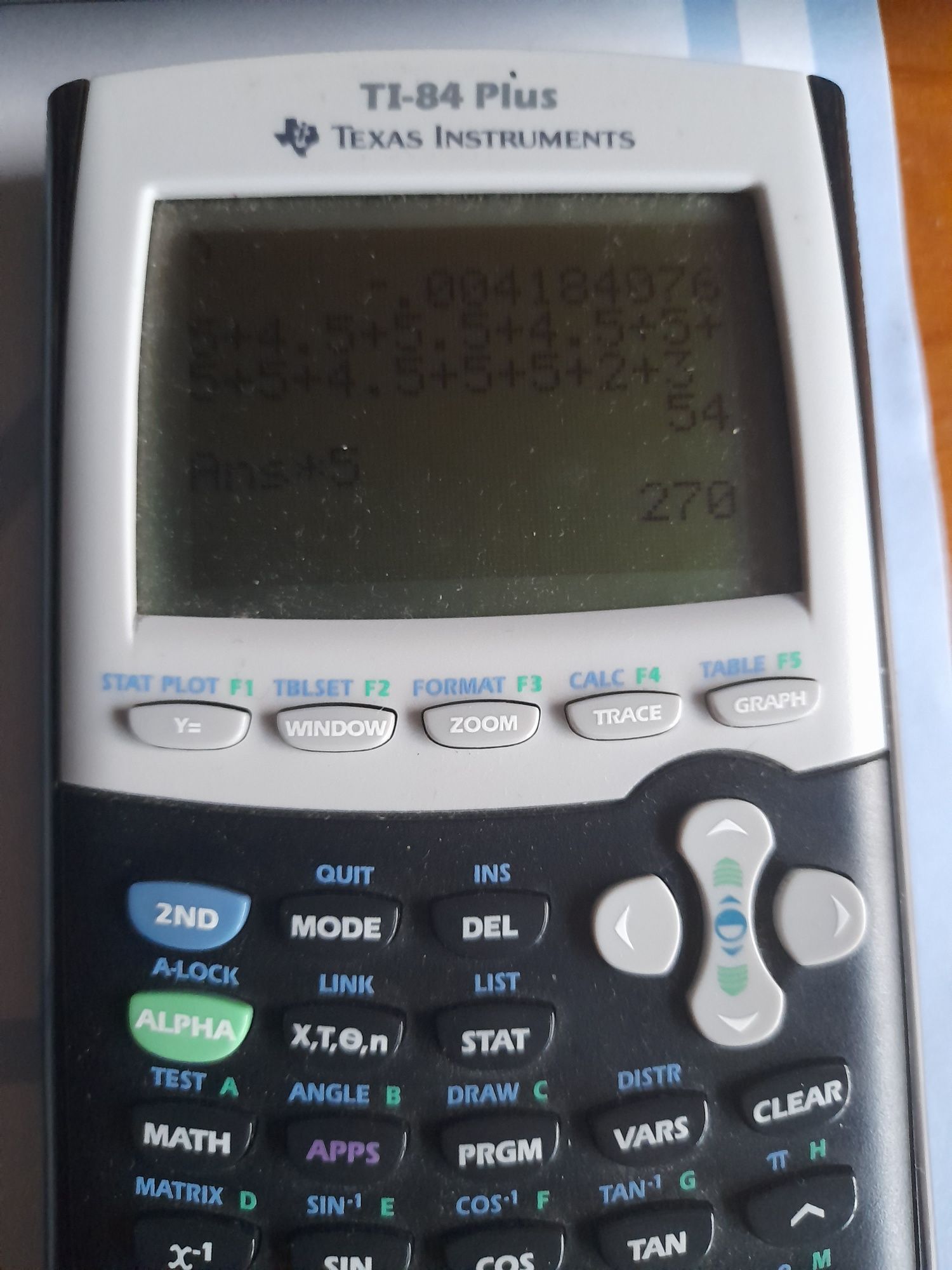 Maquina  calculadora grafica Texas TI-84 Plus