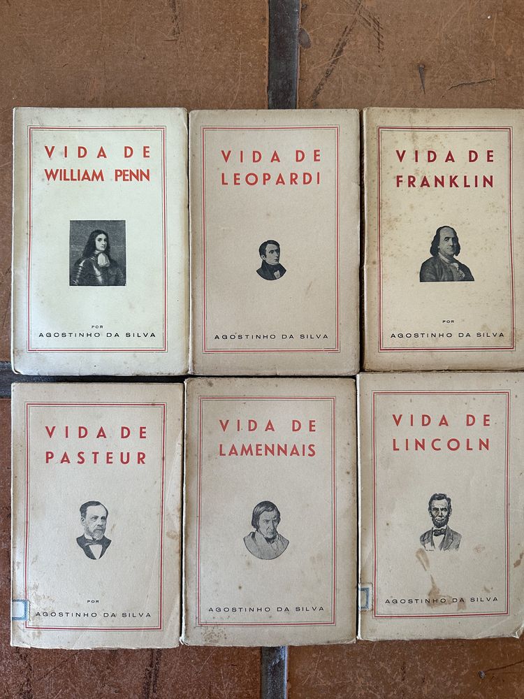 lote livros Agostinho da Silva. Vida de…