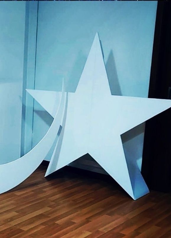 Painel Estrela em madeira (mdf)