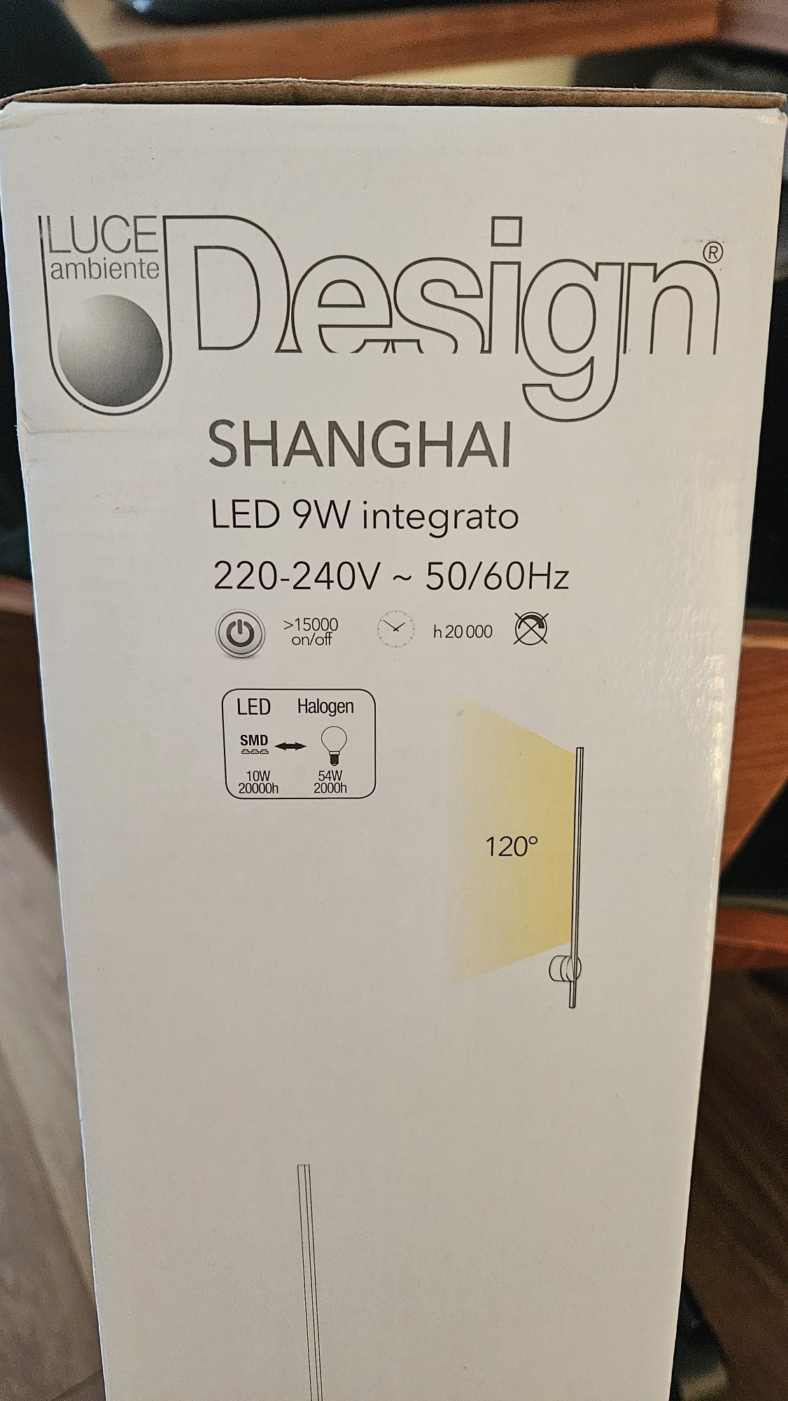 Luce Design Shanghai - kinkiet/lampa ścienna LED Czarny, 1-punktowy