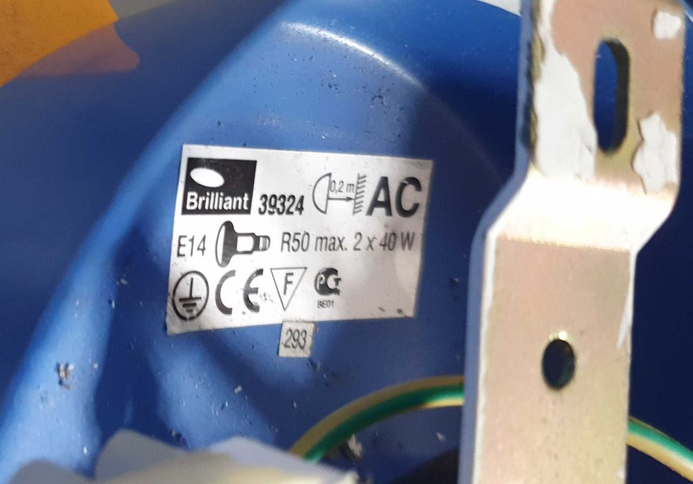 Candeeiro Infantil de teto para quarto de criança, marca Brilliant