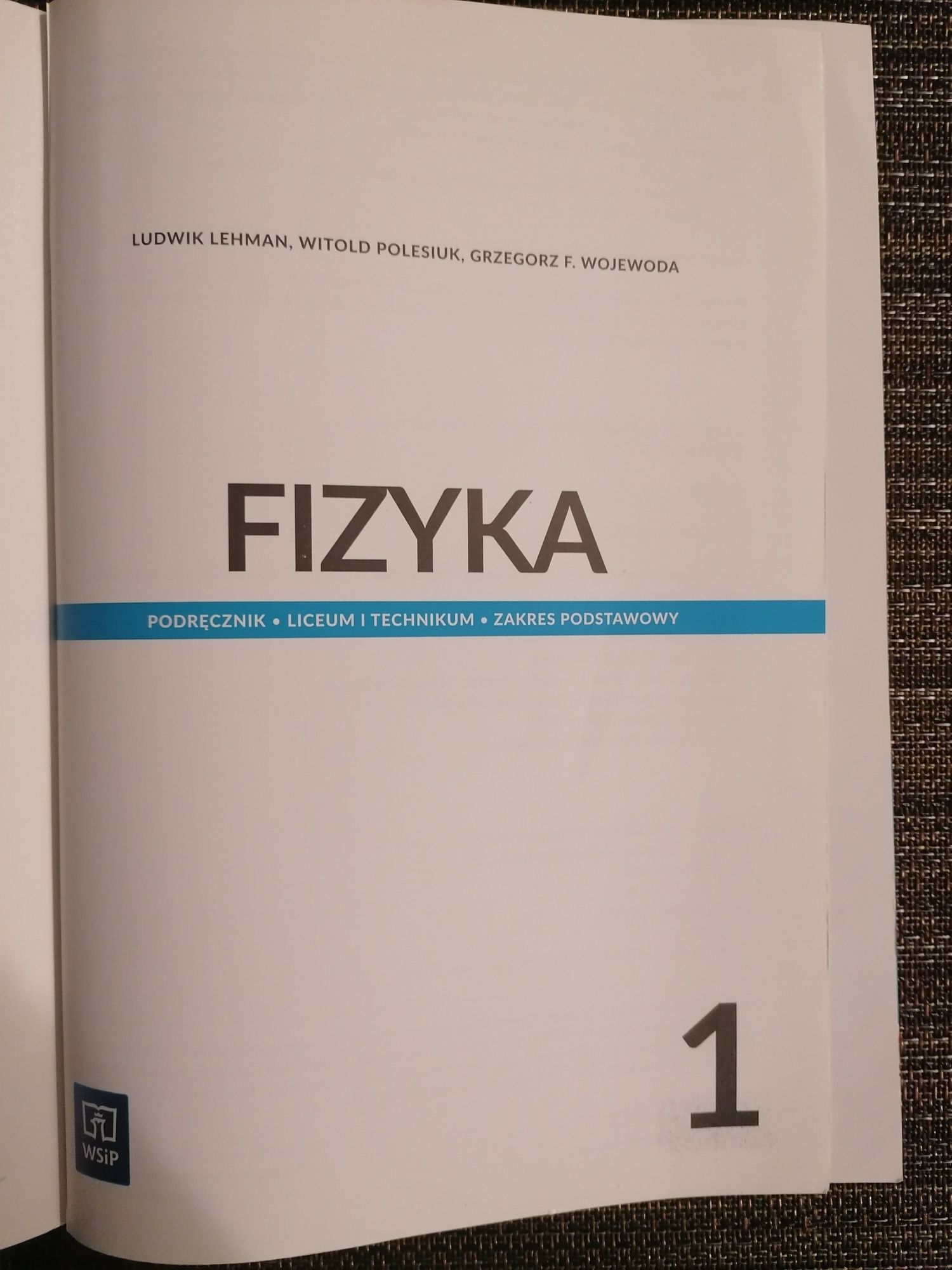 Fizyka 1 podręcznik liceum,technikum, zakres podstawowy