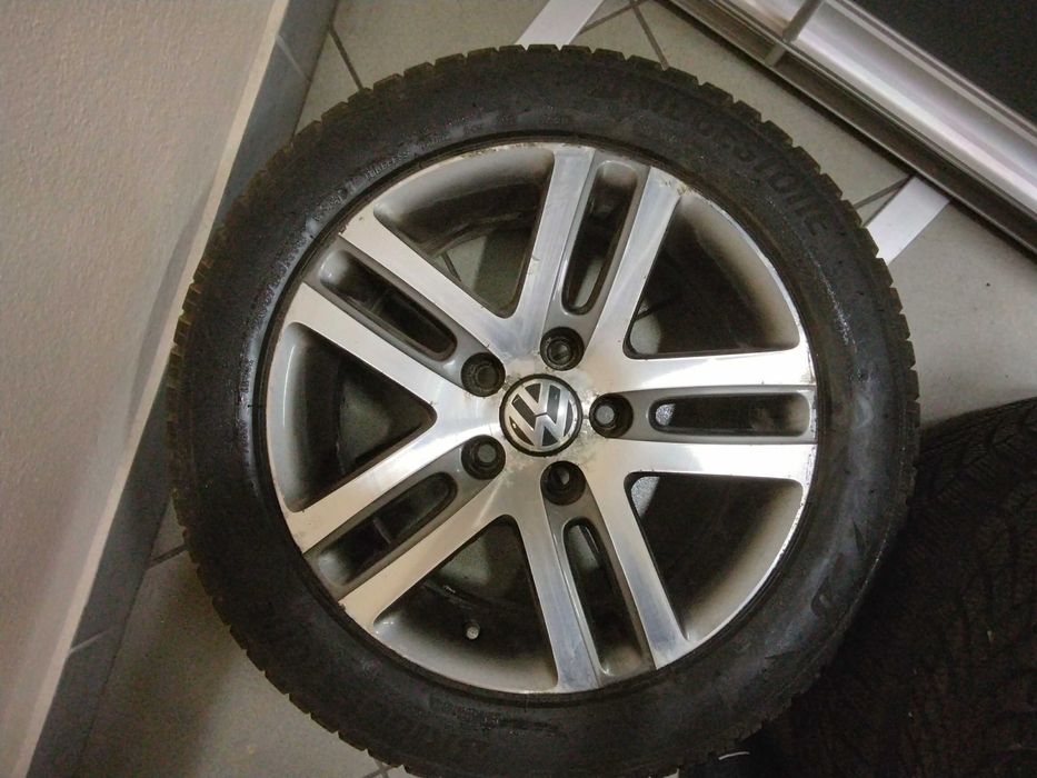 Opony zima Bridgestone Blizzak LM 005 z felgami VW 205/55 R16 jak NOWE