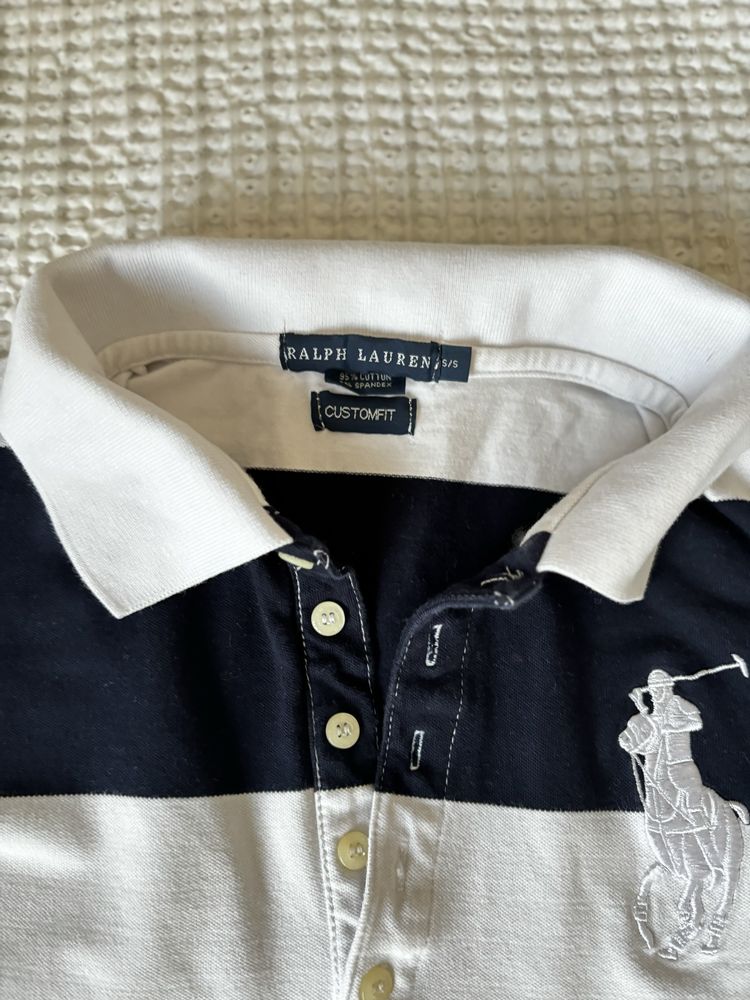 Ralph Lauren sukienka letnia mini polo s paski lato modna