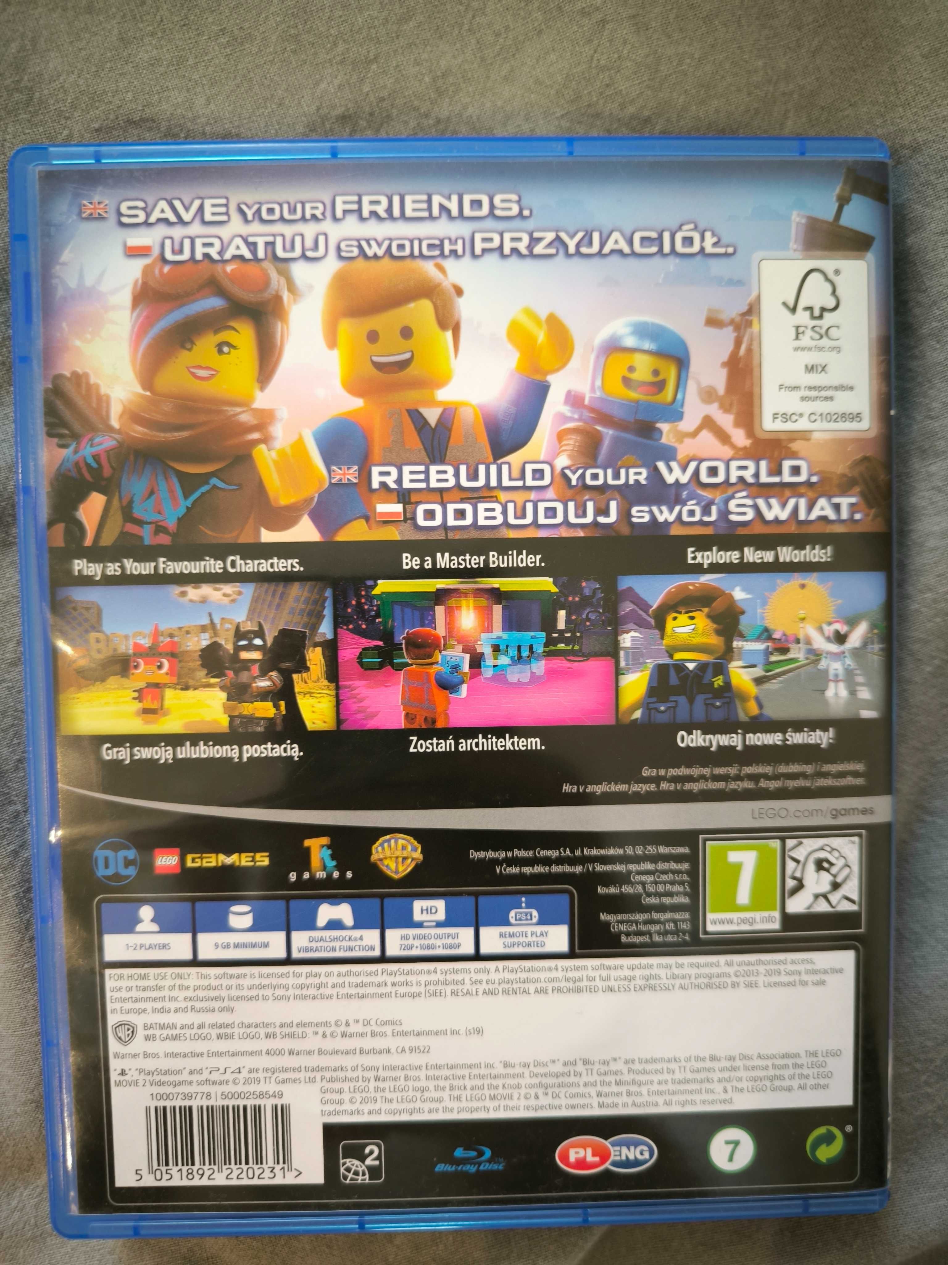Gra dla 2 osób PS4 Lego Przygoda Gra Wideo (Lego Movie Videogame) PL d