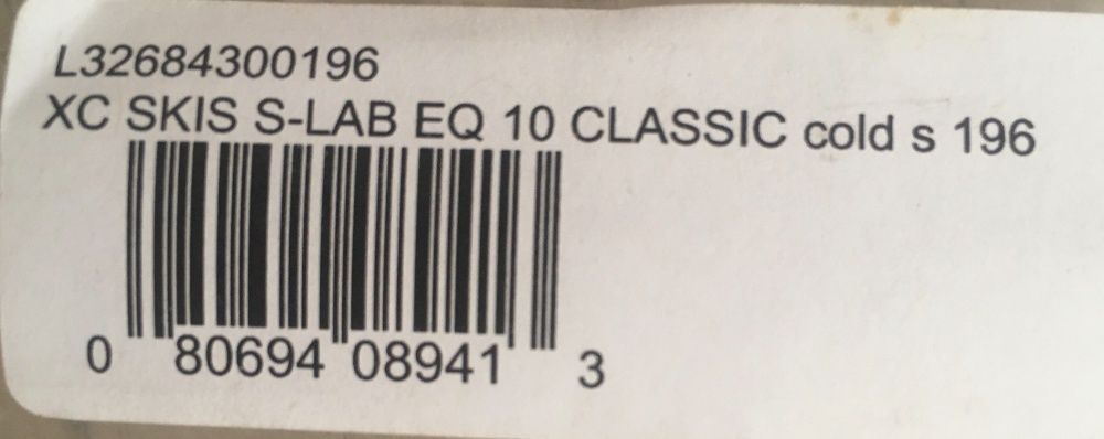 Narty SALOMON S-LAB EQ 10 Classic COLD Soft 196