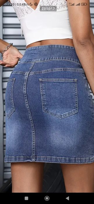 Джинсова юбка 48-50 розмір