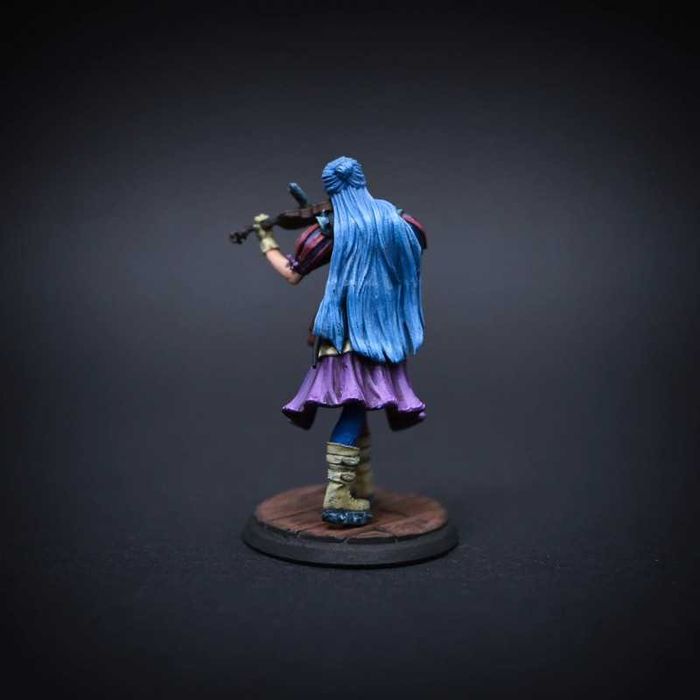 Figurka D&D, RPG, bard, skala 32 mm, ręcznie malowana, handmade