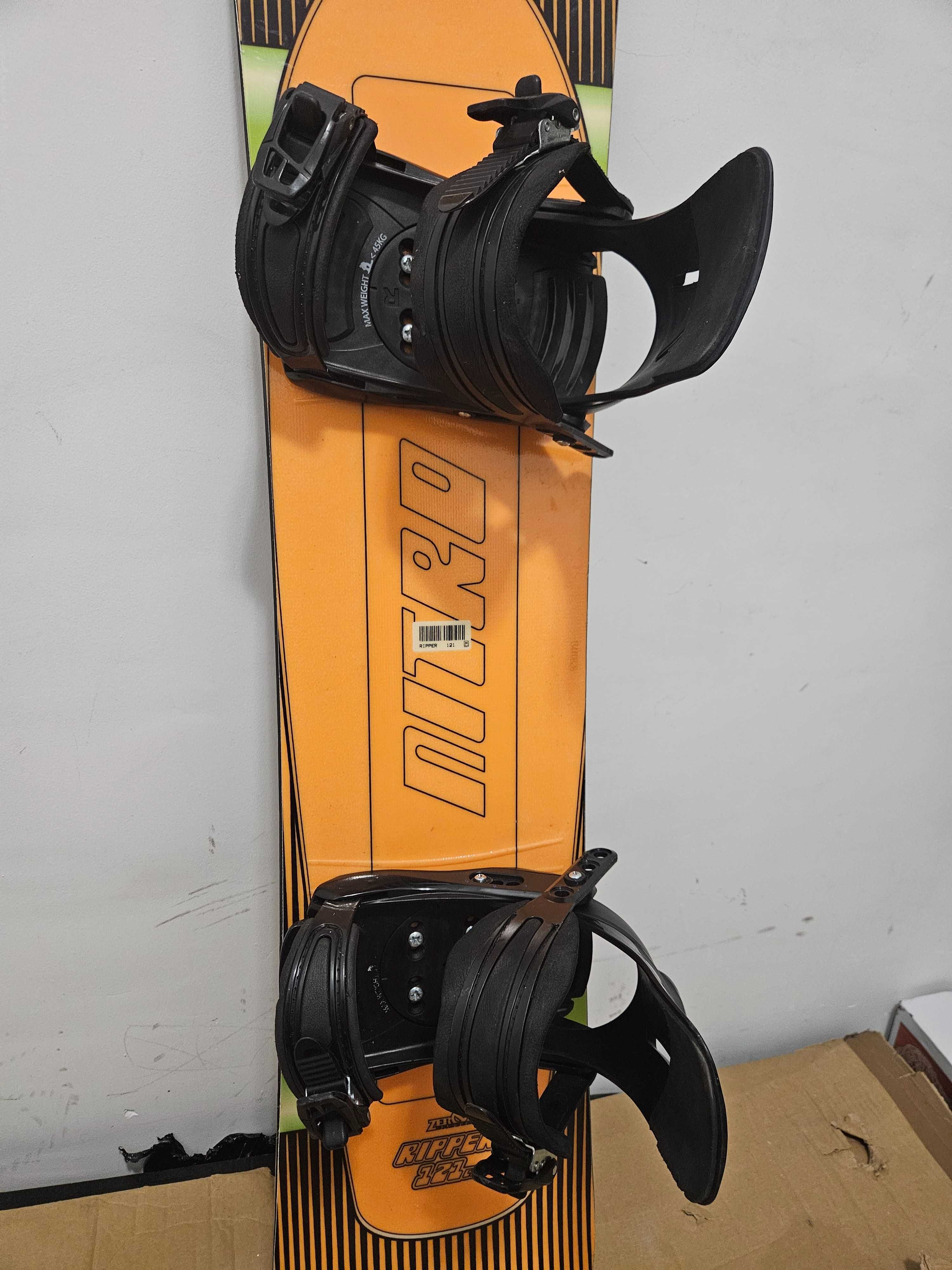 Jak nowa deska snowboardowa Nitro 120cm z wiązaniami