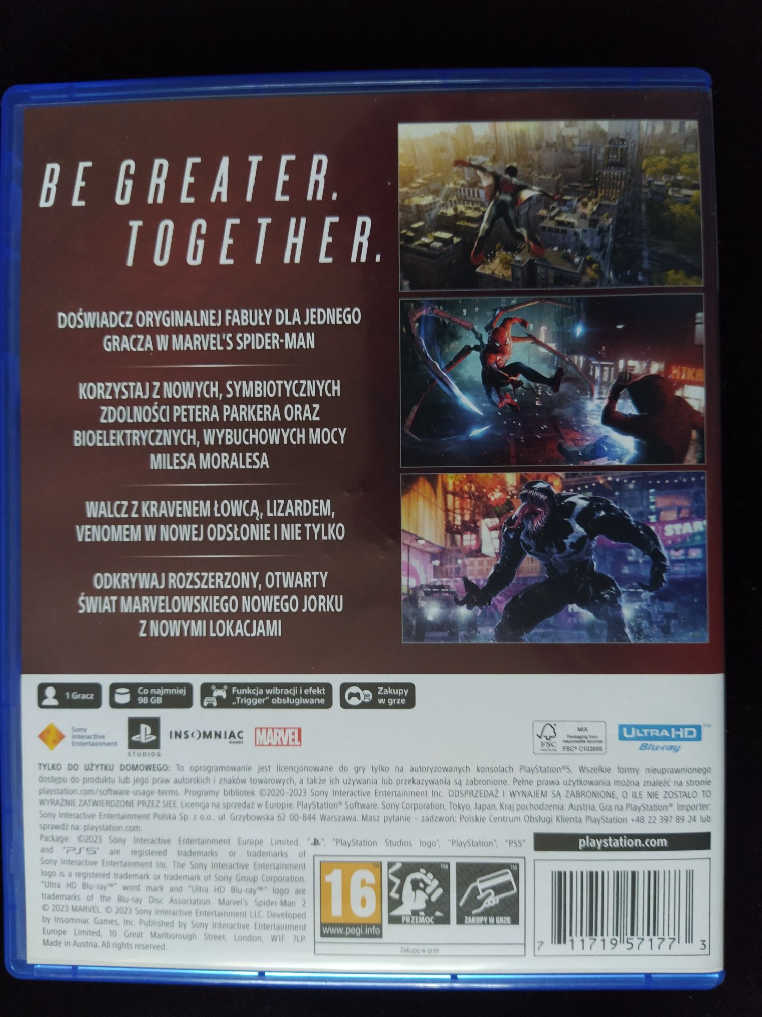 Spider Man 2 + Horizon Zero Dawn Complete Edition na PS4 i PS5