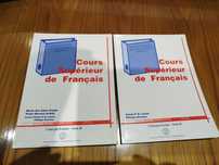 Livro "Cours Supérieur de Français" Niveau 1 e 2 - Coleção Ensino