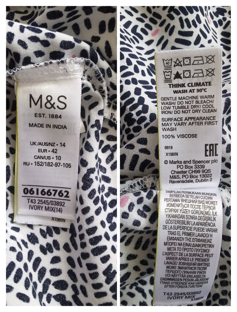 Marks & Spencer koszula z bufiastymi rękawkami