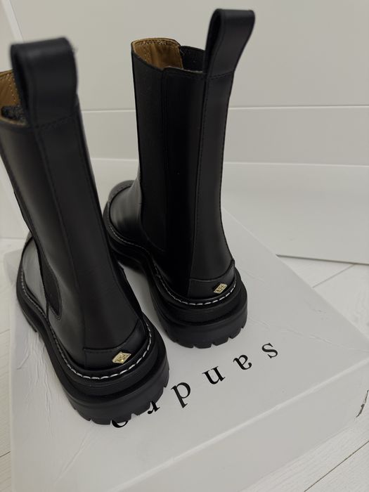 Чоботи сапоги ботинки sandro натуральна шкіра