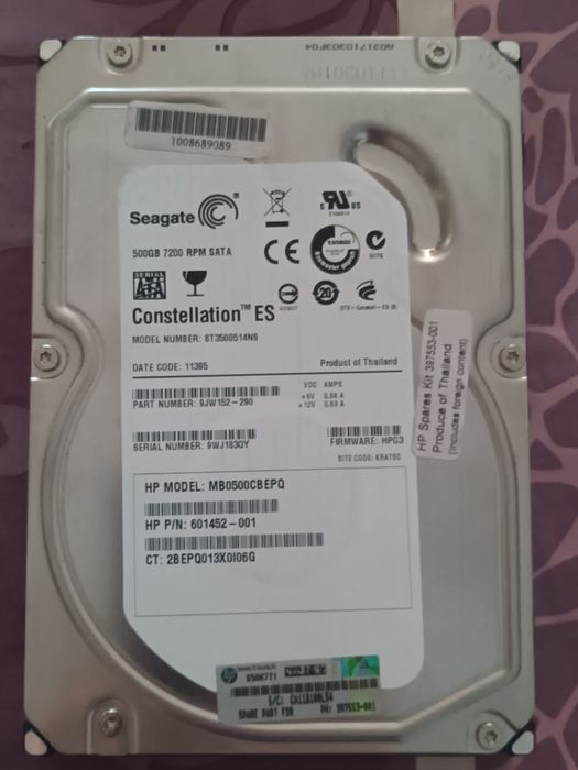 Disco Rígido 500GB 700RPM Sata Seagate