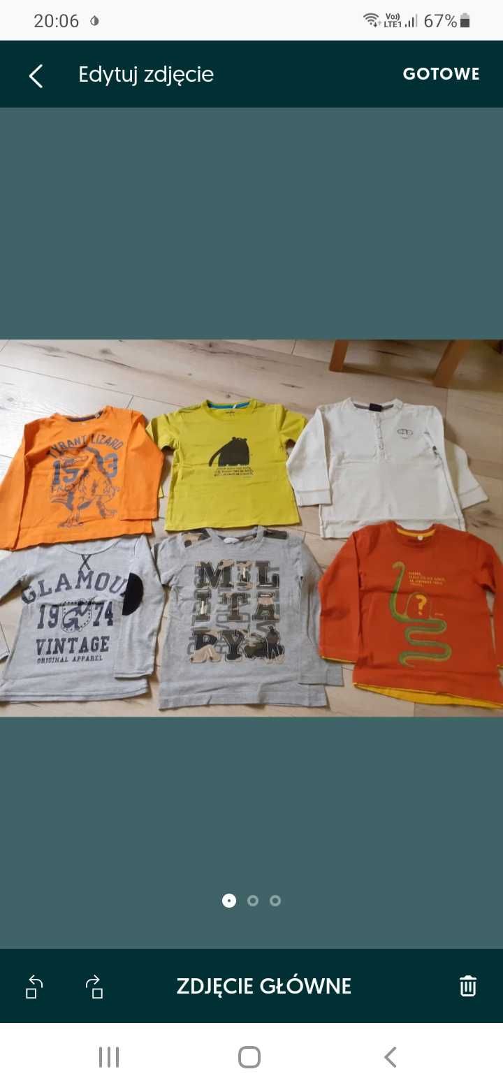 Bluzki z dł.rękawem r.98-104-paka