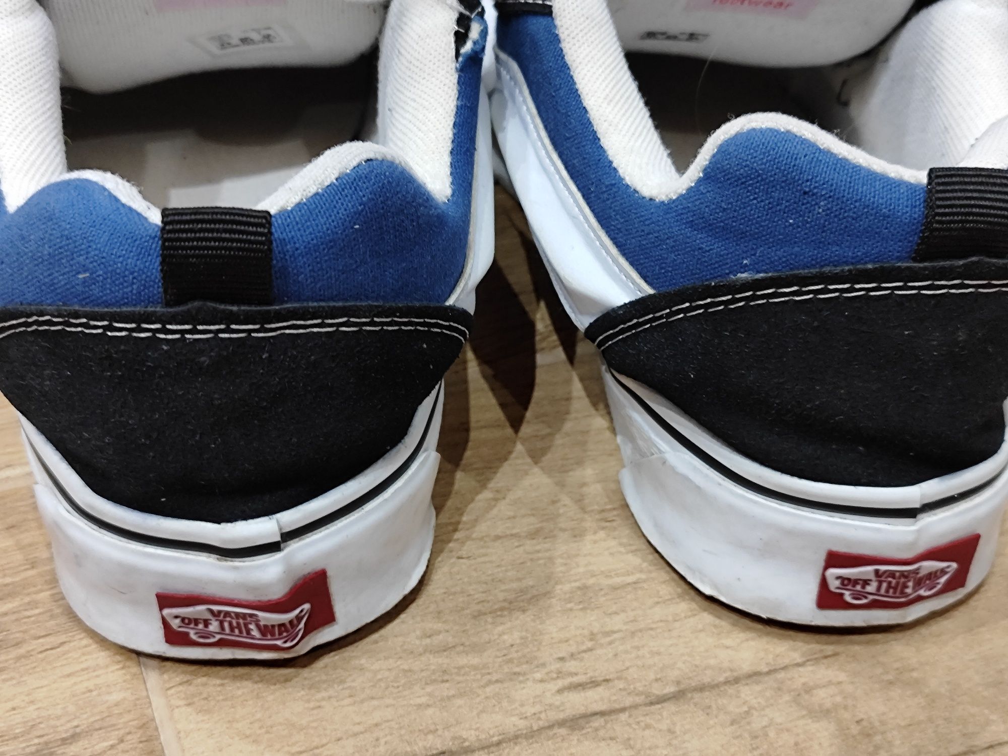 Vans knu skool white blue
