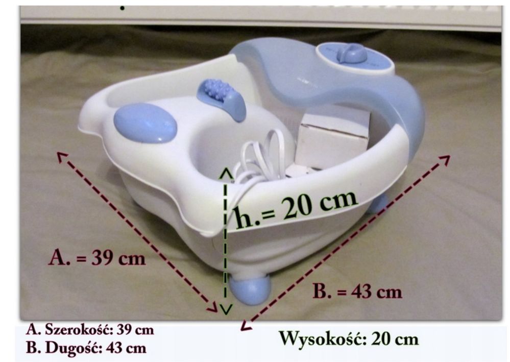 Wanienka do masażu stóp firmy clatronic