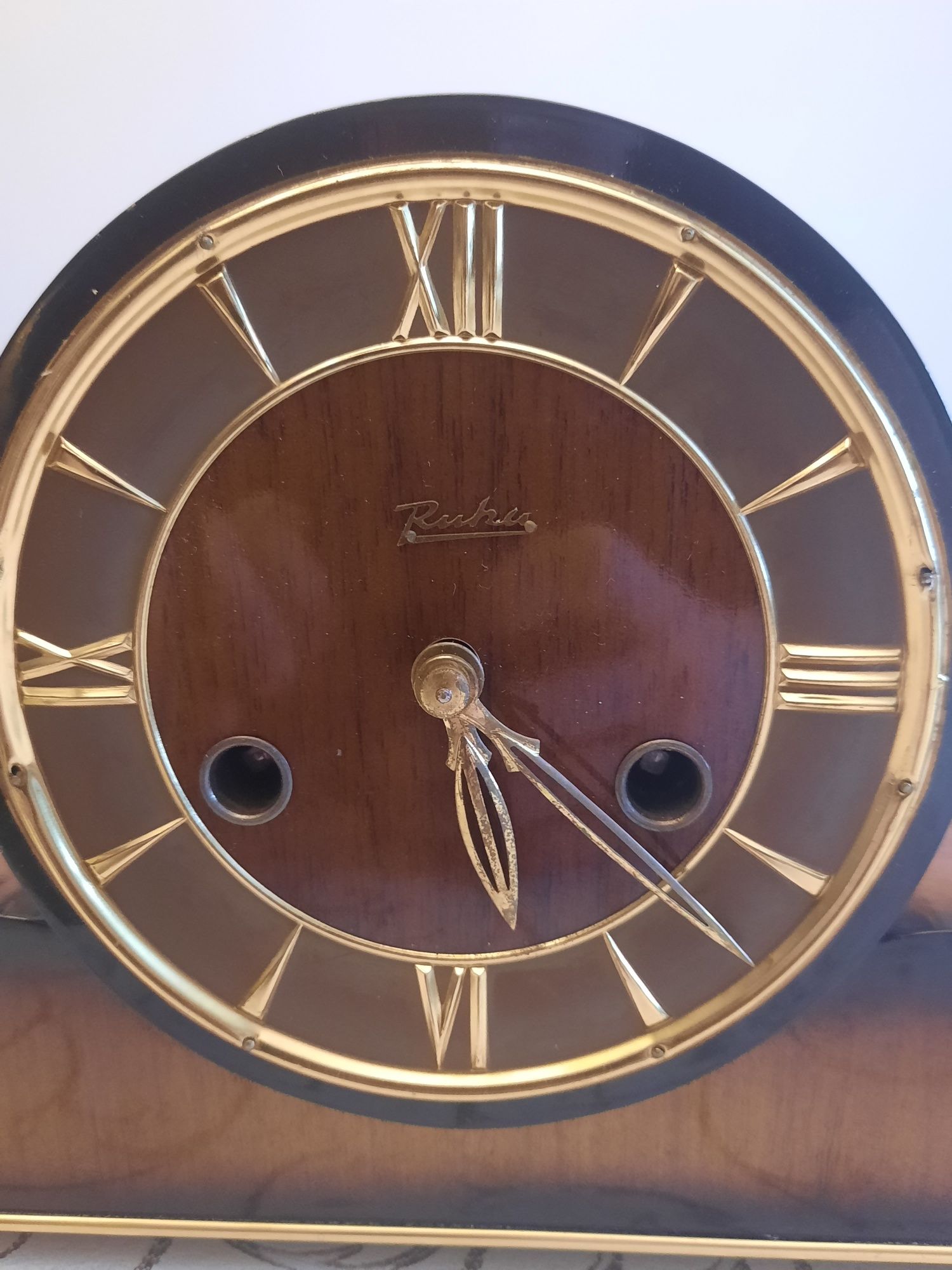 Stary zegar Ruhla gong czterostrunowy