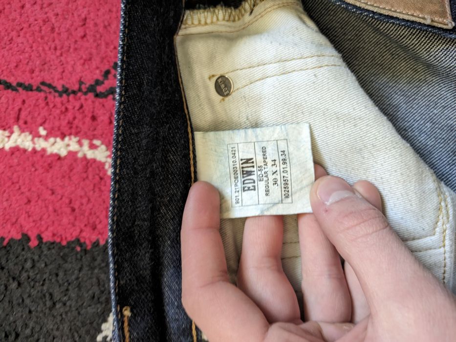 Джинсы Edwin 30х34 ed-55 regular tapered