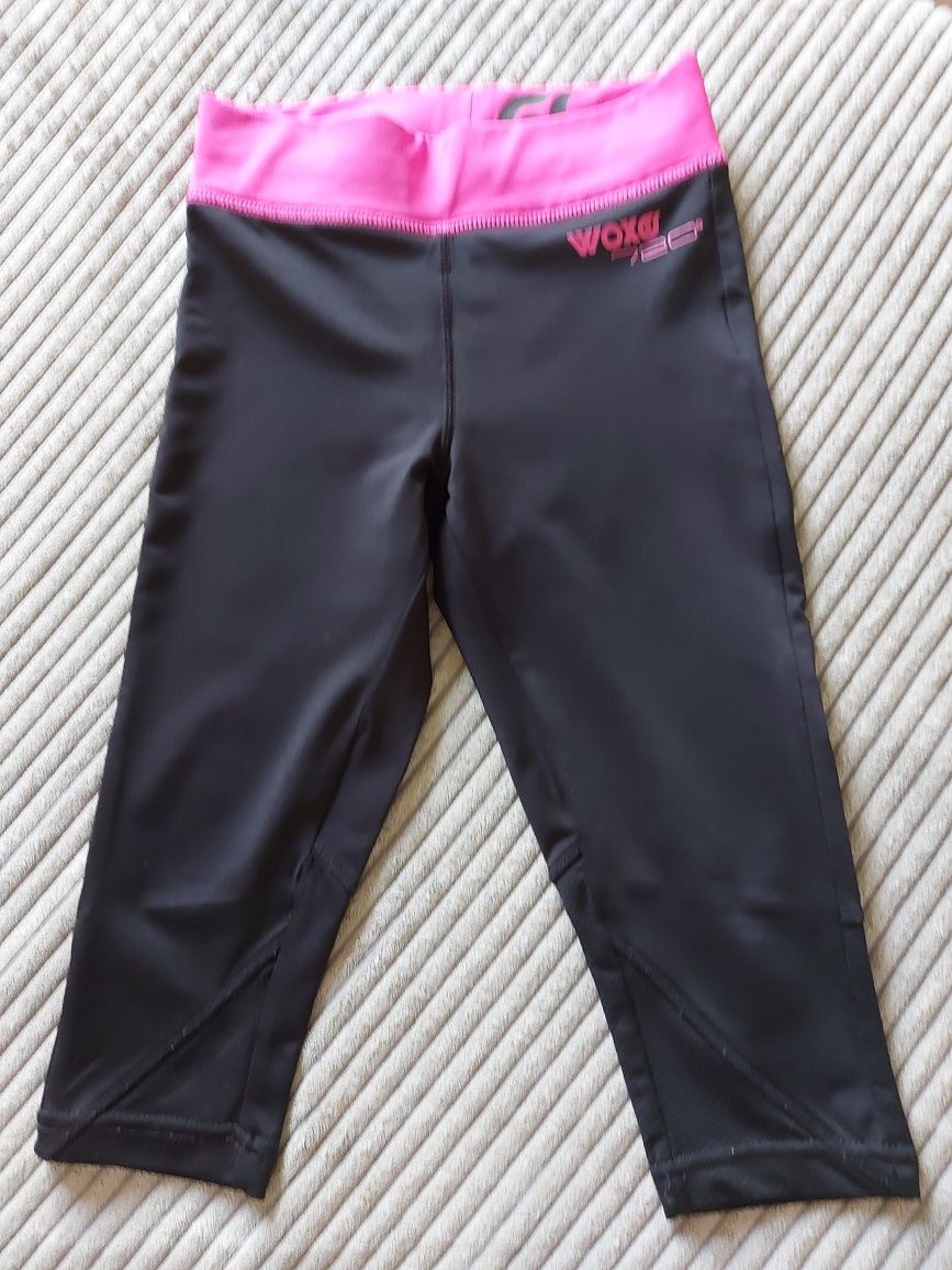 Legginsy sportowe rybaczki rozmiar 110/116