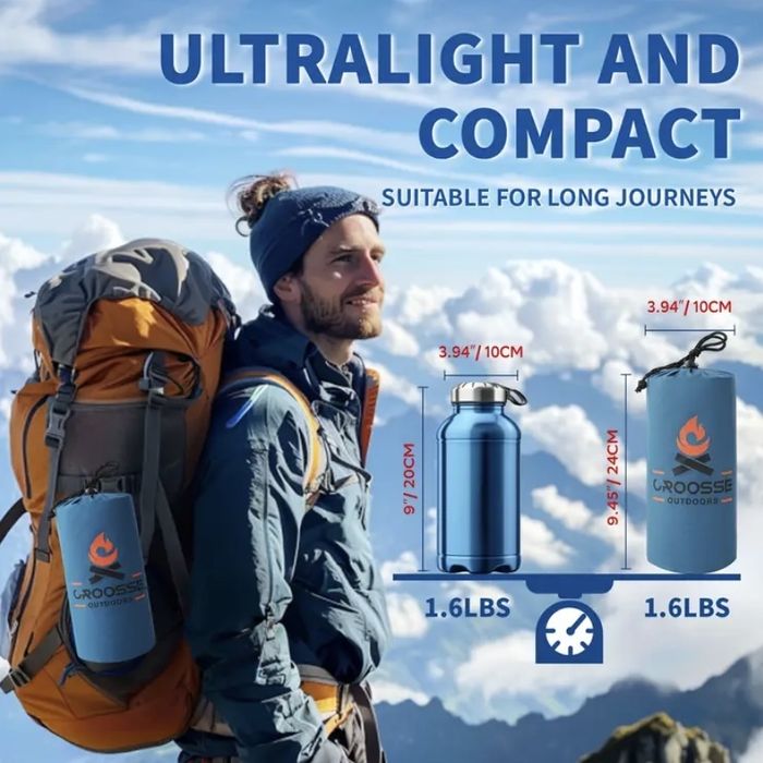 Килимок надувний матрас каремат туристичний трекінговий