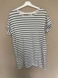 Tshirt H&M basic w paski oversize S