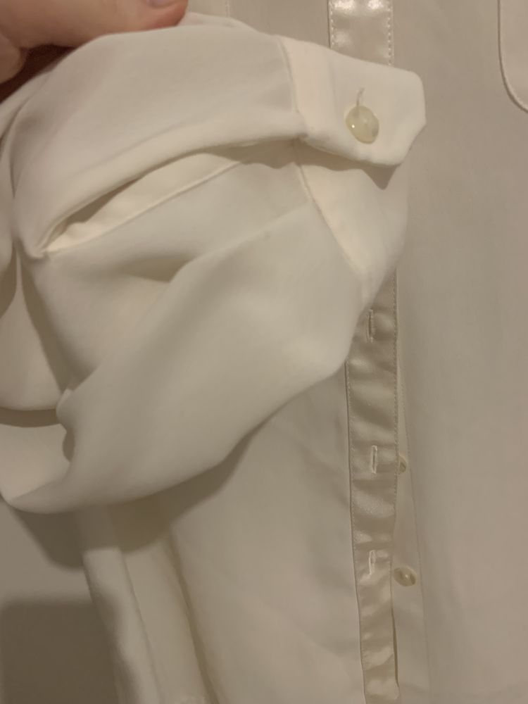 koszula biała z kołnierzykiem